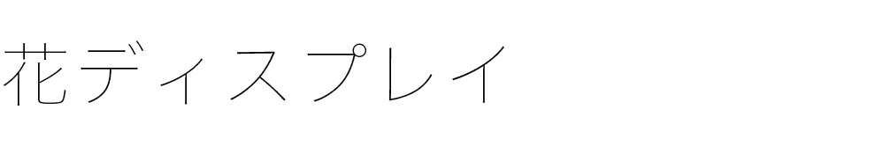 花ディスプレイ